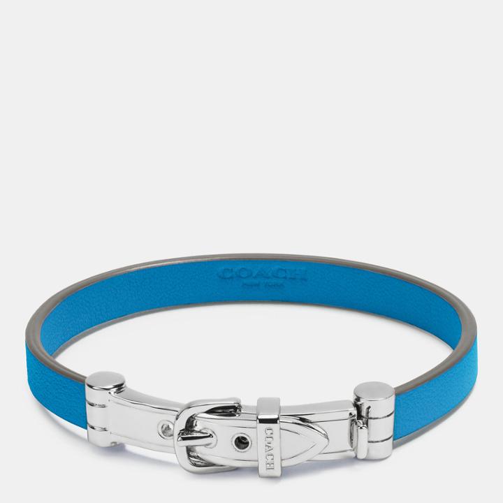 Coach Leather Buckle Bracelet