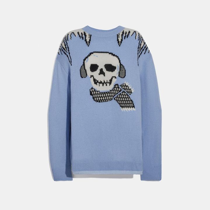 Coach Bonesy Intarsia Sweater