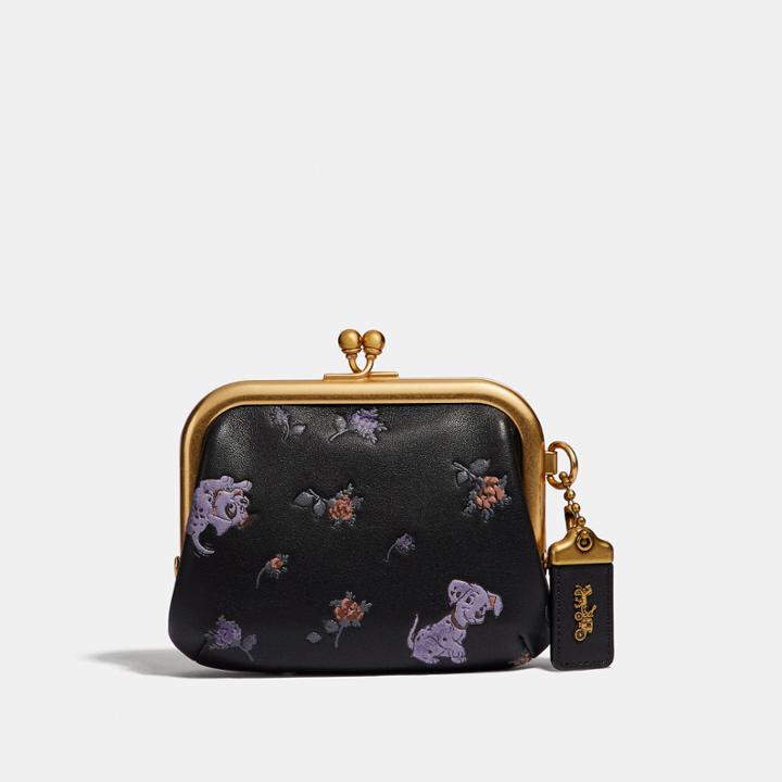 Coach Disney X Coach Kisslock Frame Pouch With Disney Motif