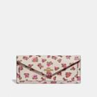 Coach Soft Wallet With Mini Vintage Rose Print