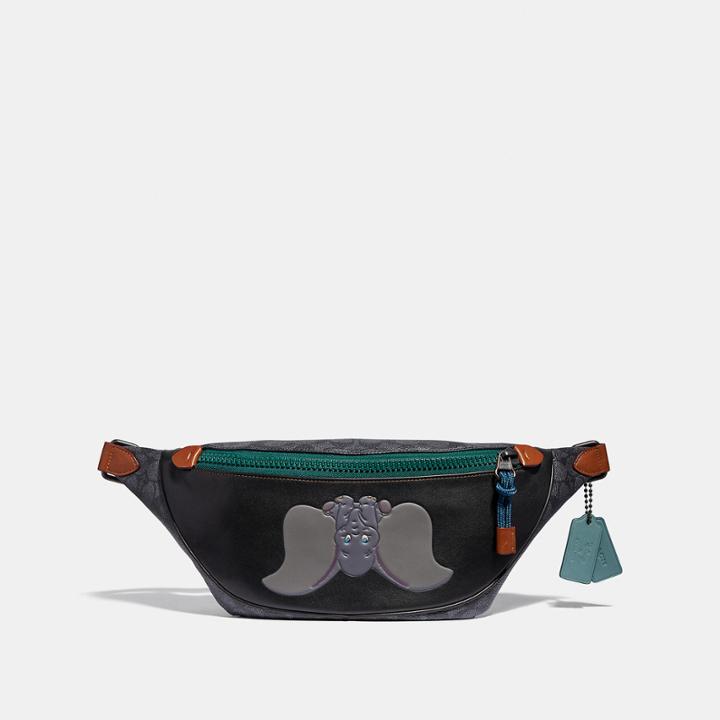 Coach Disney X Coach Signature Rivington Belt Bag With Dumbo