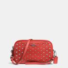 Coach Crossbody Clutch In Polished Pebble Leather With Ombre Rivets