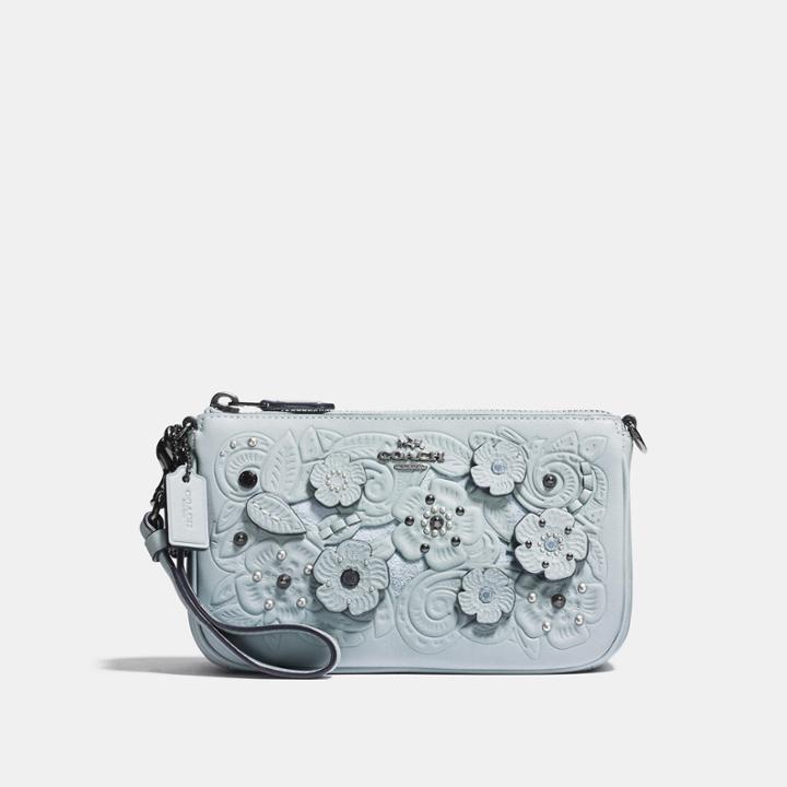 Coach Nolita Wristlet 19 With Tea Rose Tooling