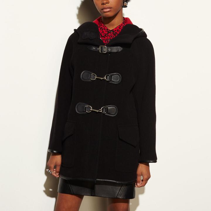 Coach Dog Clip Duffle Coat