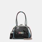 Coach Kisslock Frame Bag 23 In Glovetanned Leather With Space Embellishment