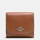 Coach Rainbow Stitch Small Wallet In Calf Leather