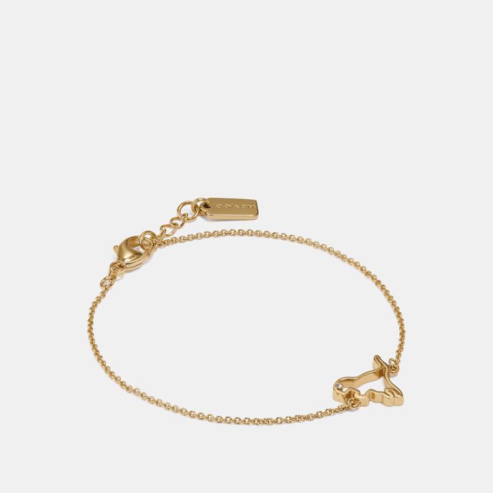 Coach Demi-fine Cutout Rexy Bracelet