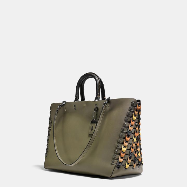 Coach Rogue Tote In Colorblock Link Leather