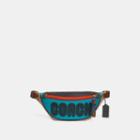 Coach Rivington Belt Bag 7 With Signature Canvas Blocking And Print