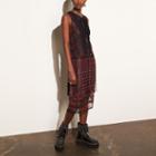 Coach Sleeveless Dress With Riveted Fringe