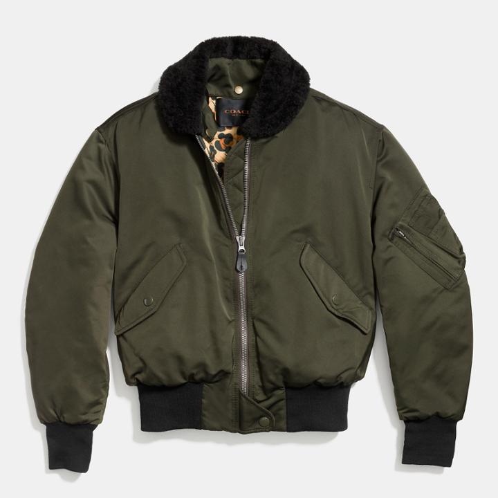 Coach Ma-1 Jacket With Wild Beast Lining