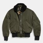Coach Ma-1 Jacket With Wild Beast Lining