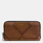 Coach Accordion Wallet In Mixed Canyon Quilt Leather