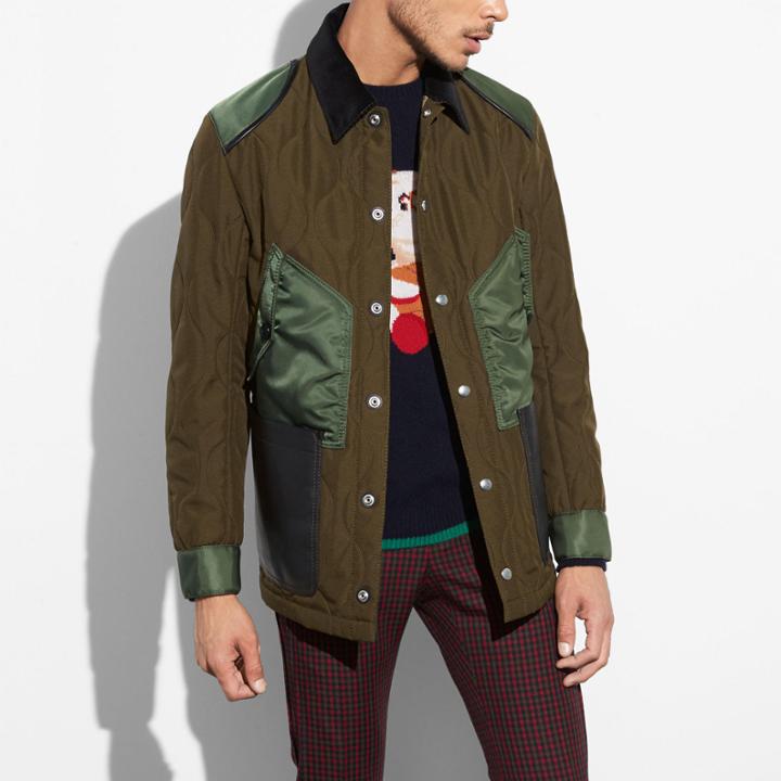 Coach Quilted Anorak