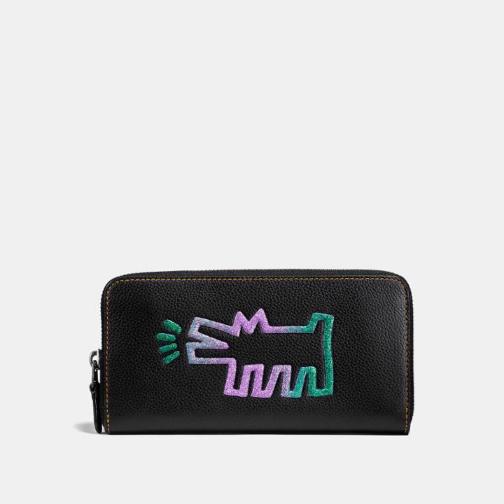 Coach X Keith Haring Accordion Zip Wallet