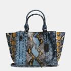 Coach Crosby Carryall In Pieced Exotic Embossed Leather
