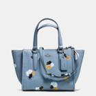 Coach Mini Crosby Carryall In Floral Print Pebble Leather
