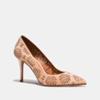 Coach Waverly Pump With Cut Out Tea Rose