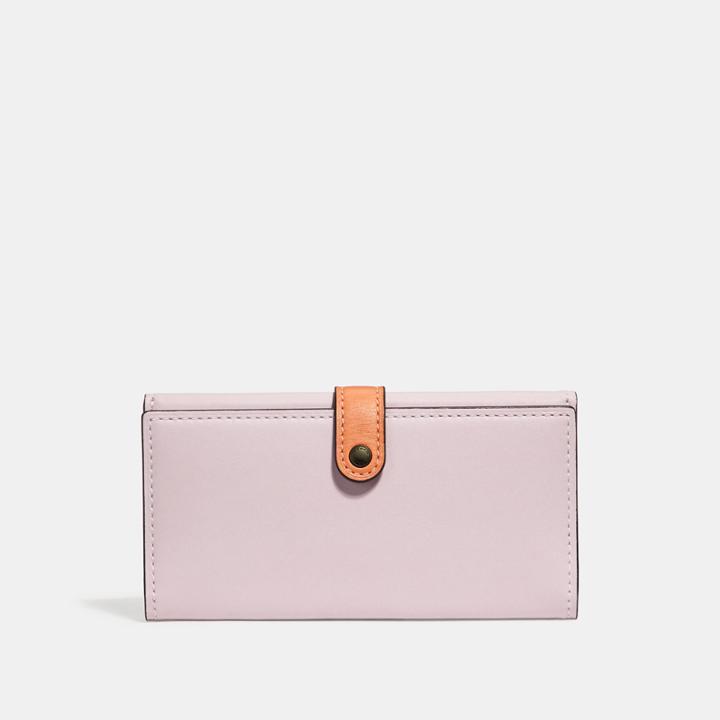 Coach Slim Trifold Wallet In Colorblock