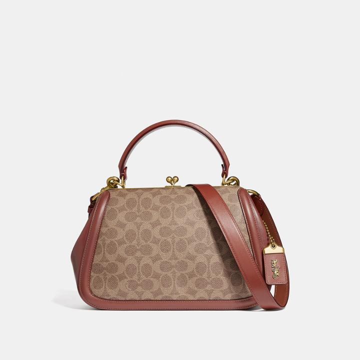 Coach Frame Bag In Signature Canvas