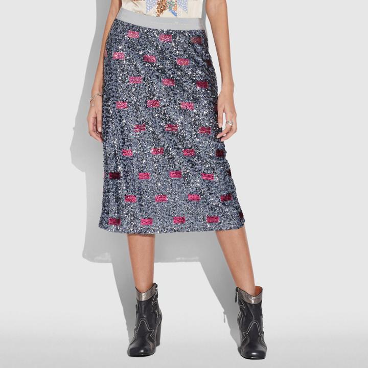 Coach Embellished Skirt