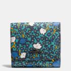 Coach Small Wallet In Yankee Floral Print Canvas