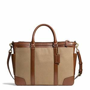 Coach - Bleecker Archival Twill Metropolitan Bag B4/jute/fawn
