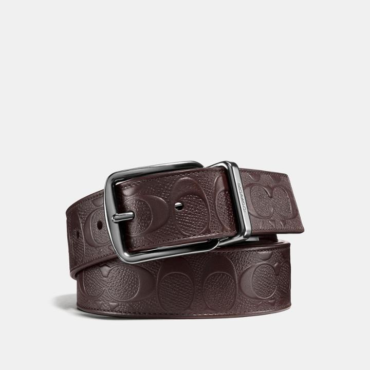 Coach Wide Harness Cut-to-size Reversible Belt In Signature Leather