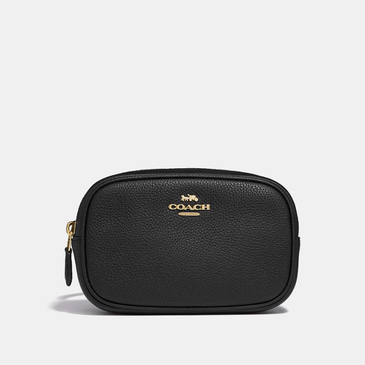 Coach Dressy Belt Bag In Polished Pebble Leather