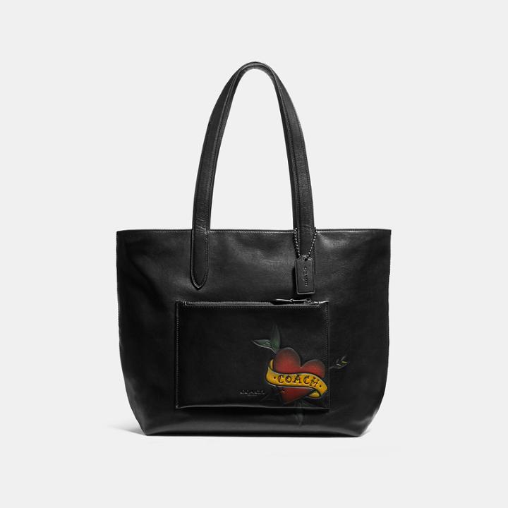 Coach Metropolitan Soft Tote With Tattoo Tooling