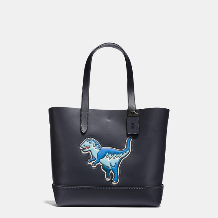 Coach Gotham Tote In Glove Calf Leather With Rexy