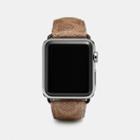 Coach Apple Watch Strap In Signature Canvas
