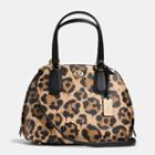 Coach Prince Street Mini Satchel In Wild Beast Print Leather