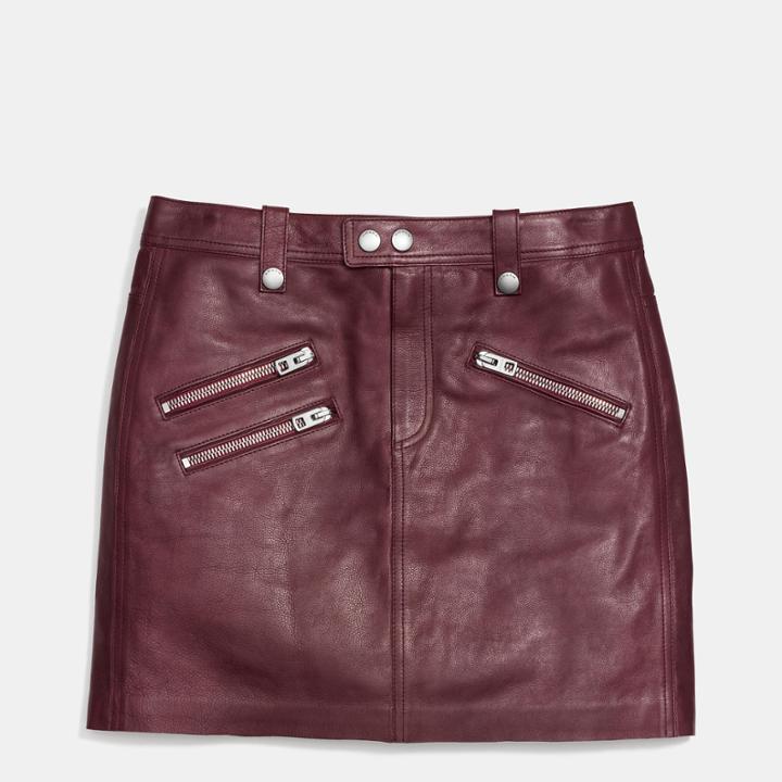 Coach Multi Zip Skirt