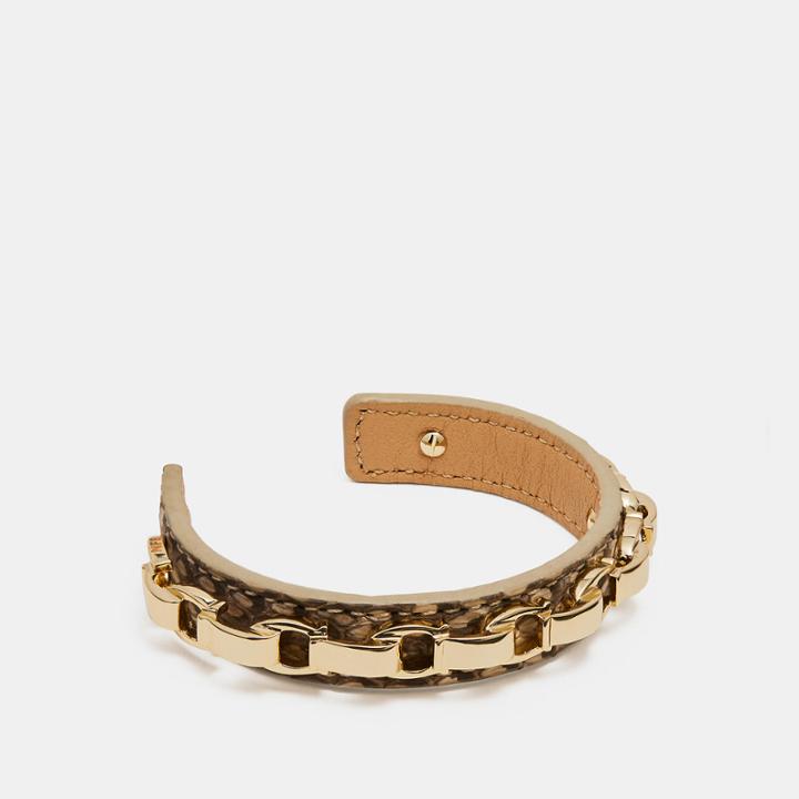 Coach Snakeskin Signature Cuff
