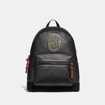 Coach Academy Backpack With Kaffe Fassett Patch