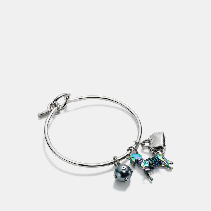 Coach Uni Charm Collectible Hoop Bangle Set