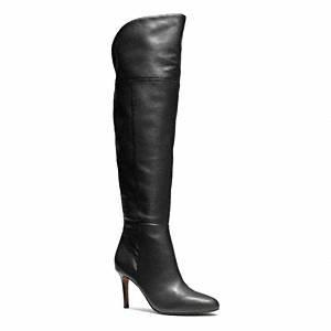 Coach Dalla Over The Knee Heeled Boot Black 5 B
