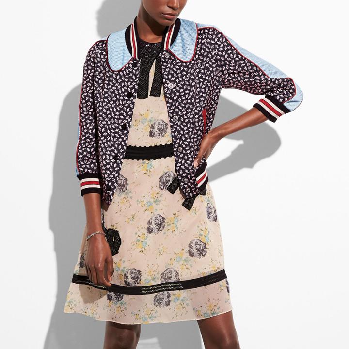 Coach Graphic Duck Varsity Souvenir Jacket