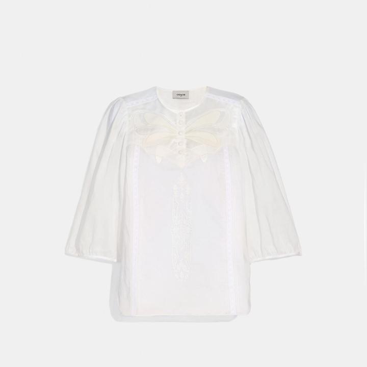 Coach Lacey Butterfly Applique Top