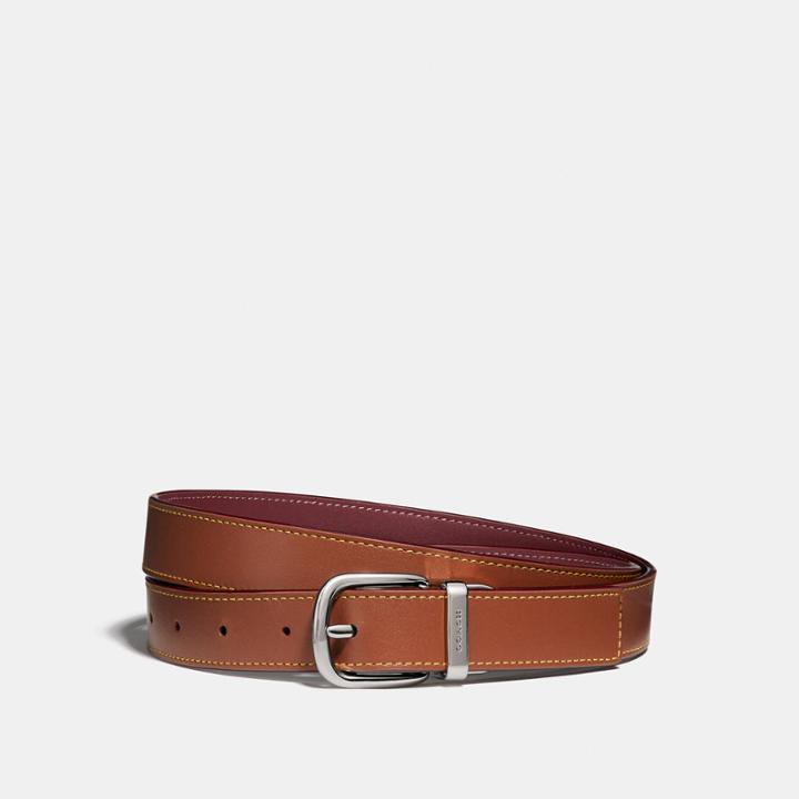 Coach Harness Buckle Reversible Belt, 25mm