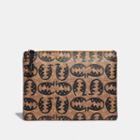Coach Pouch 30 In Signature Canvas With Rexy By Guang Yu