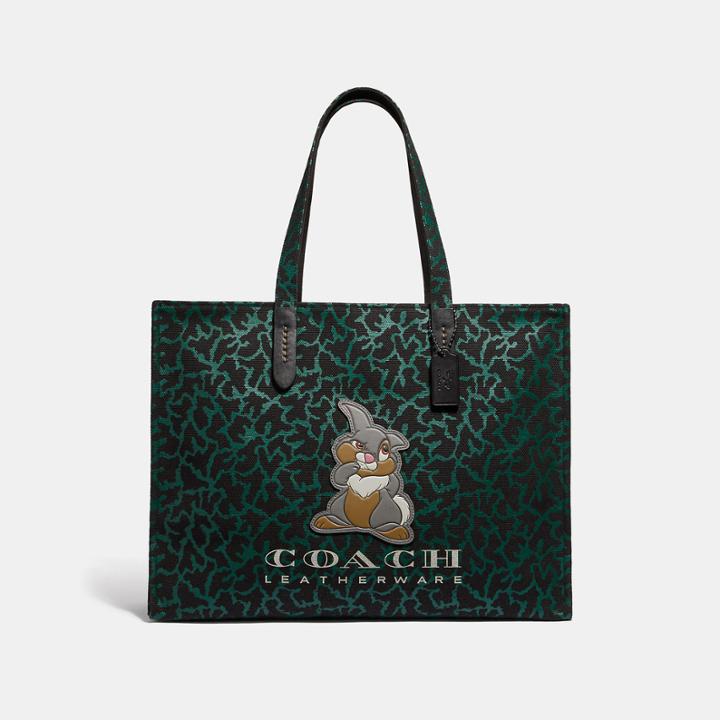 Coach Disney X Coach Thumper Tote 42 With Graphic Animal Print