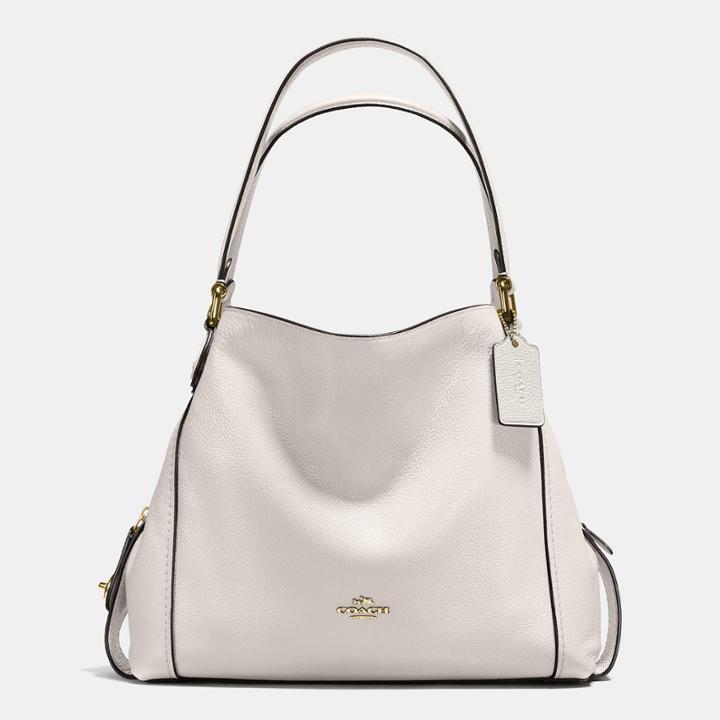 Coach Edie Shoulder Bag 31 In Polished Pebble Leather