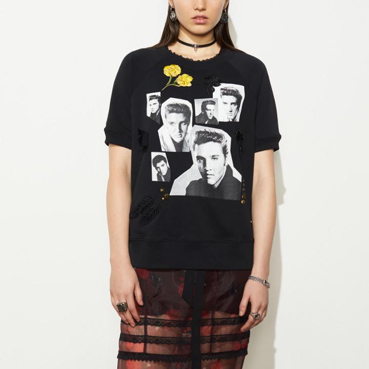 Coach Elvis Collage Raglan Sweatshirt