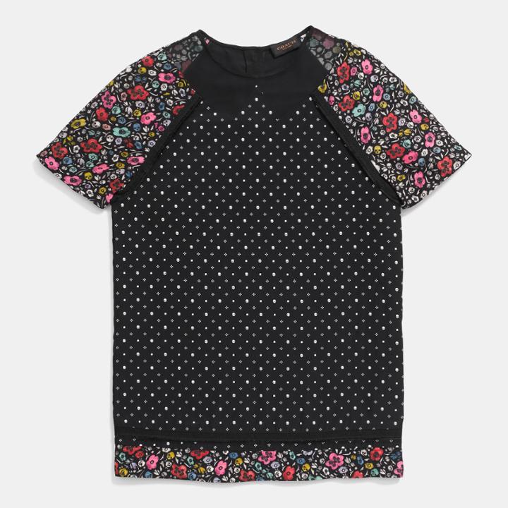 Coach Pieced Print Tee