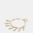 Coach Pave Multi Feather Bracelet