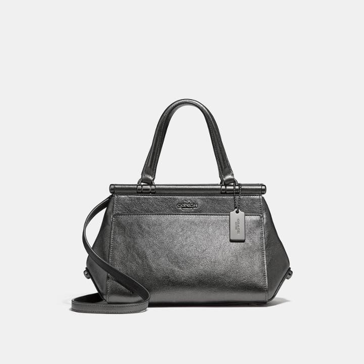 Coach Grace Bag 20 In Metallic Leather