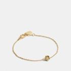 Coach Mini 18k Gold Plated Willow Floral Bracelet