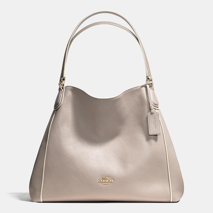 Coach Edie Shoulder Bag In Colorblock Leather